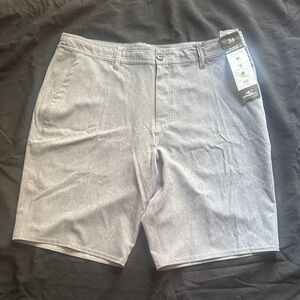 O'Neill Men's Light Gray Flat Front Shorts